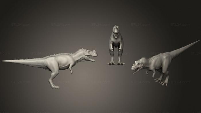 Animal figurines (Ceratosaurus, STKJ_2001) 3D models for cnc