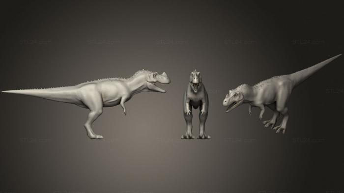Animal figurines (Ceratosaurus 16, STKJ_2002) 3D models for cnc