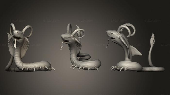 Animal figurines (Chimera 5, STKJ_2014) 3D models for cnc