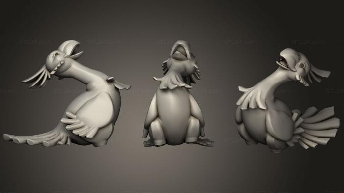 Animal figurines (Chocobo body, STKJ_2018) 3D models for cnc