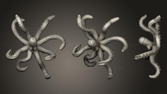 Статуэтки животных (Коктопус, STKJ_2033) 3D модель для ЧПУ станка