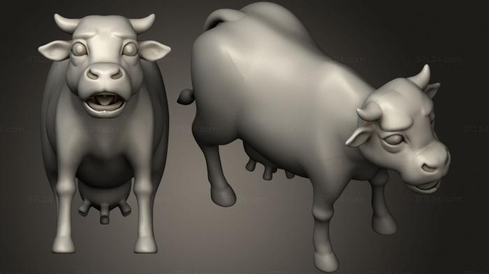 Статуэтки животных (Ловец коров, STKJ_2046) 3D модель для ЧПУ станка