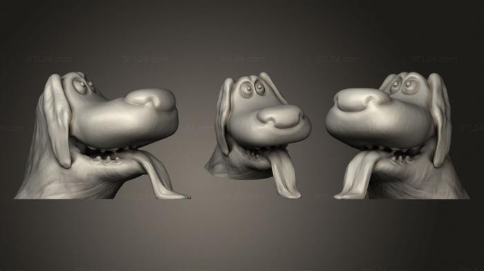 Статуэтки животных (Воссоздание Собаки Disney Up, STKJ_2107) 3D модель для ЧПУ станка