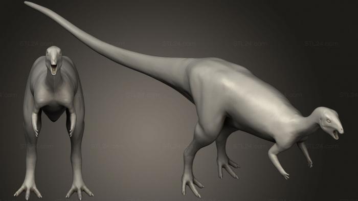Animal figurines (Dryosaurus 2, STKJ_2137) 3D models for cnc