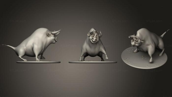 Статуэтки животных (Фердинанд, STKJ_2167) 3D модель для ЧПУ станка