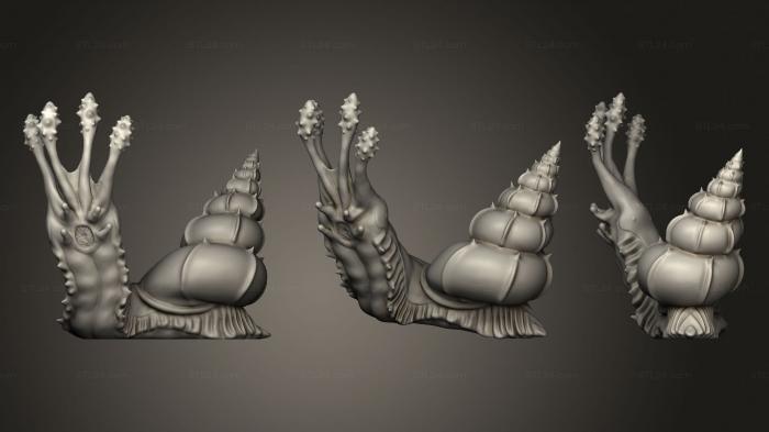 Animal figurines (Flail Snail, STKJ_2176) 3D models for cnc
