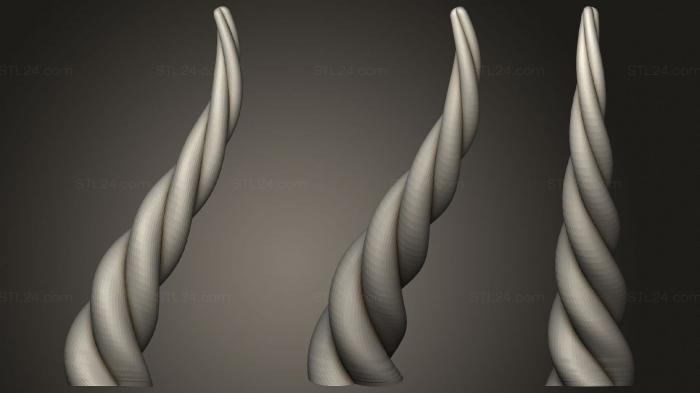 Animal figurines (Generalhorn curvy, STKJ_2216) 3D models for cnc