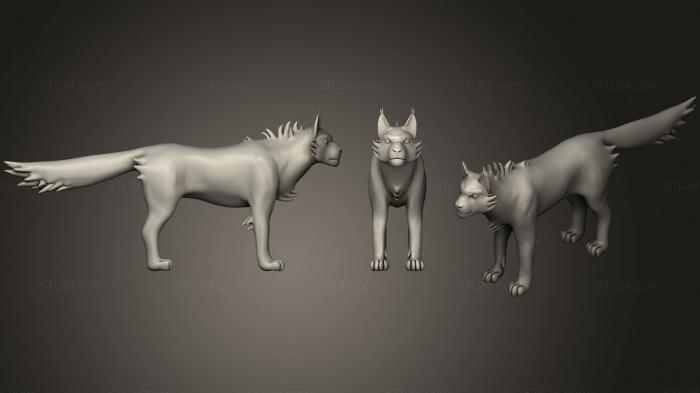 Статуэтки животных (Ястребиный мороз, STKJ_2245) 3D модель для ЧПУ станка