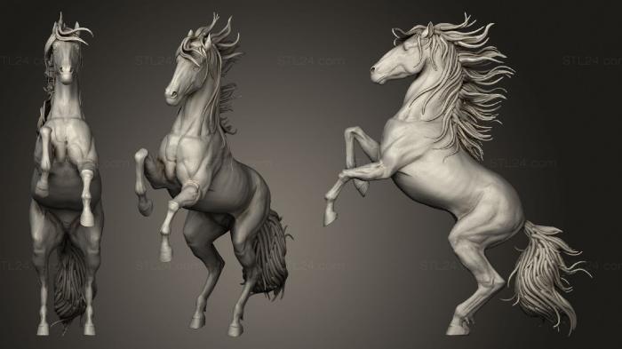 Animal figurines (Horse in pose, STKJ_2262) 3D models for cnc