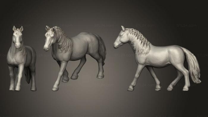 Статуэтки животных (Игрушка-лошадка, STKJ_2264) 3D модель для ЧПУ станка