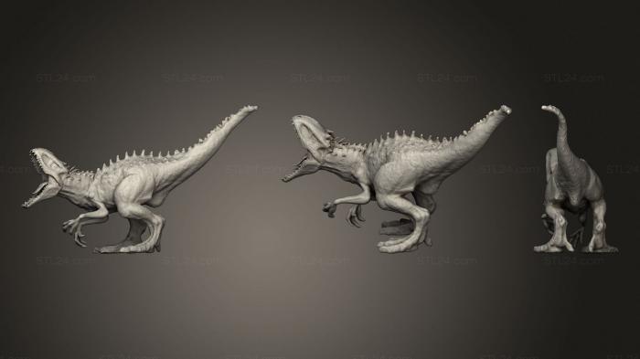 Статуэтки животных (Скульптура Индоминуса Рекса, STKJ_2280) 3D модель для ЧПУ станка