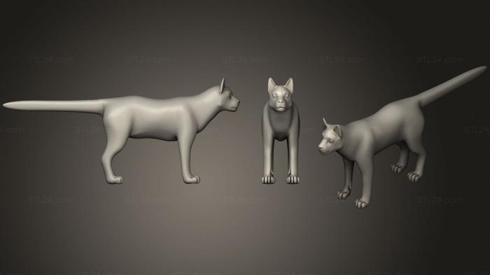 Статуэтки животных (Животное, STKJ_2283) 3D модель для ЧПУ станка