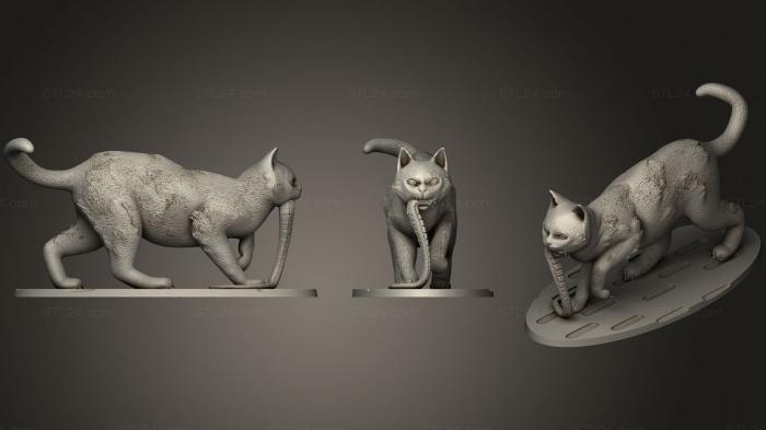 Статуэтки животных (Месть Джонси, STKJ_2289) 3D модель для ЧПУ станка