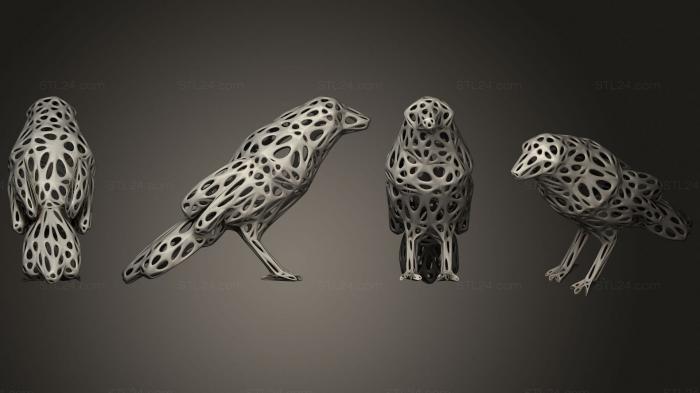 Статуэтки животных (Решетчатые животные, STKJ_2308) 3D модель для ЧПУ станка