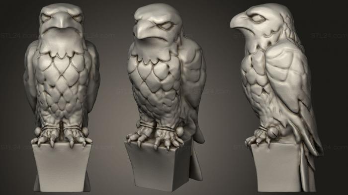 Animal figurines (Maltese Falcon, STKJ_2339) 3D models for cnc