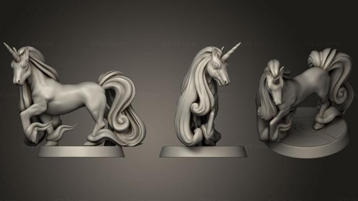 Animal figurines (Rapidash 01, STKJ_2425) 3D models for cnc