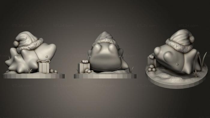 Статуэтки животных (Праздничный Сном, STKJ_2477) 3D модель для ЧПУ станка