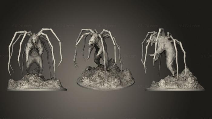 Animal figurines (Spider Bear, STKJ_2483) 3D models for cnc