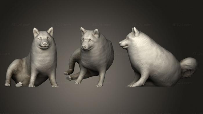 Статуэтки животных (Чванливый дож, STKJ_2511) 3D модель для ЧПУ станка