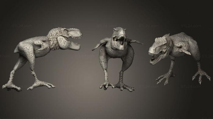 Animal figurines (T rexchiken, STKJ_2517) 3D models for cnc