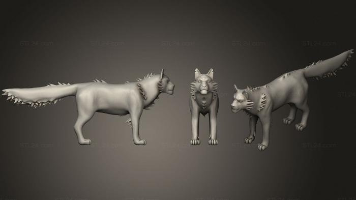 Статуэтки животных (Звезда - Тигр, STKJ_2536) 3D модель для ЧПУ станка