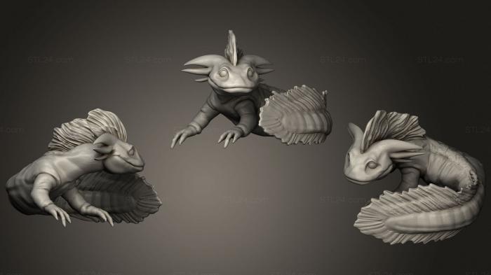 Статуэтки животных (Дети тлемиауатля, STKJ_2538) 3D модель для ЧПУ станка