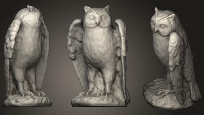 Animal figurines (Wand Stand Owl, STKJ_2569) 3D models for cnc