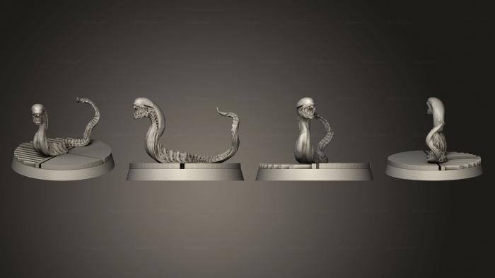 Статуэтки животных (ИНОПЛАНЕТНЫЕ ВЗРЫВЫ В ЖИВОТЕ 01, STKJ_2591) 3D модель для ЧПУ станка