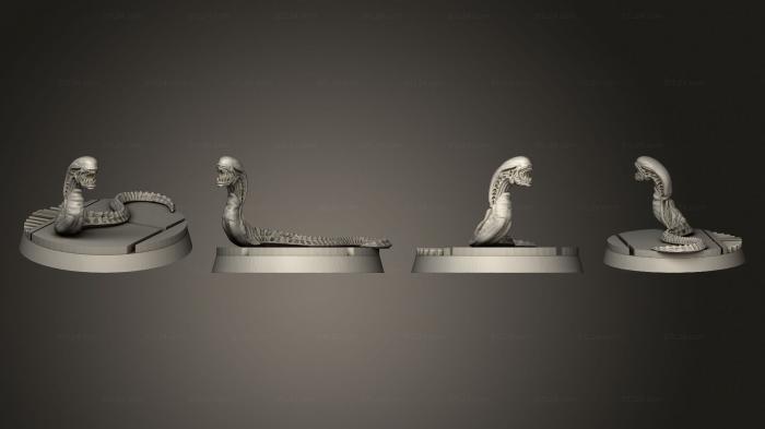 Animal figurines (ALIEN BELLY BURSTERS, STKJ_2594) 3D models for cnc