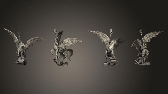 Animal figurines (Aphrodite On Hippalectryon 01, STKJ_2613) 3D models for cnc