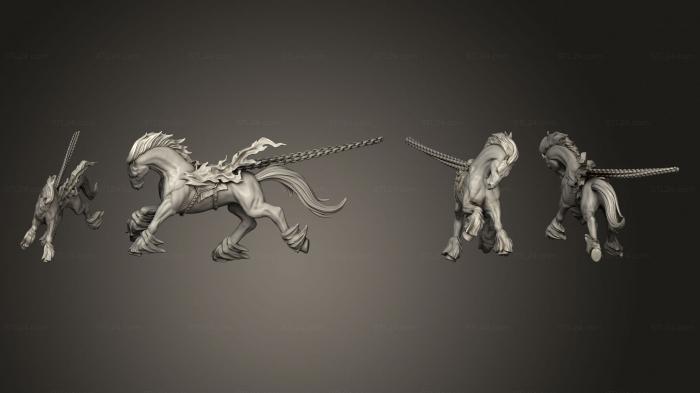 Animal figurines (Apollo on sun chariot 01, STKJ_2614) 3D models for cnc