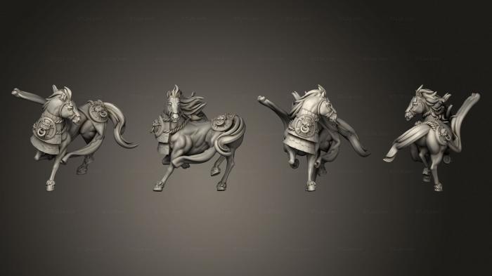 Animal figurines (Bai Longma Armored, STKJ_2626) 3D models for cnc