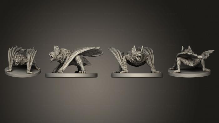 Animal figurines (Bat Finished, STKJ_2636) 3D models for cnc