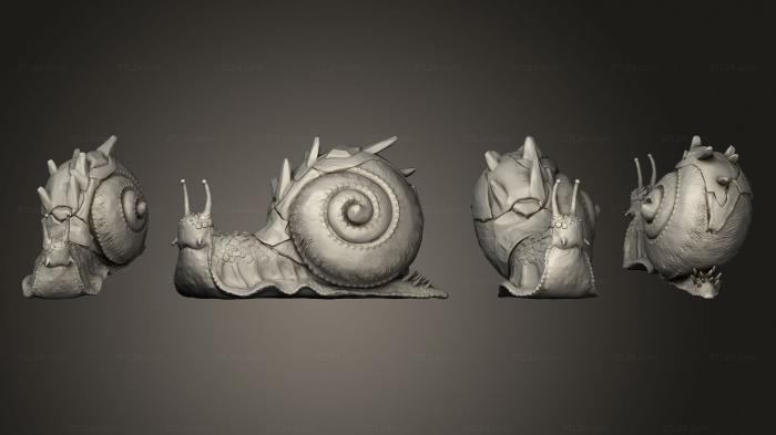 Animal figurines (Boulder Snail Large, STKJ_2666) 3D models for cnc