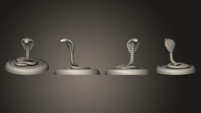 Статуэтки животных (Бусидо Ито Клан Змей Идзу 1, STKJ_2669) 3D модель для ЧПУ станка