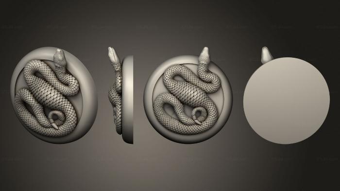 Статуэтки животных (Бусидо Ито Клан Змей Идзу 2, STKJ_2670) 3D модель для ЧПУ станка