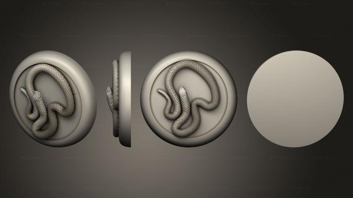 Статуэтки животных (Бусидо Ито Клан Змей Идзу 3, STKJ_2671) 3D модель для ЧПУ станка