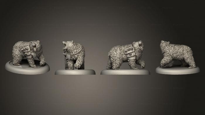 Animal figurines (bushido Minimoto Clan Tetsu, STKJ_2673) 3D models for cnc