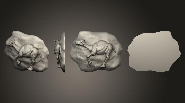 Статуэтки животных (Верблюд 01, STKJ_2675) 3D модель для ЧПУ станка