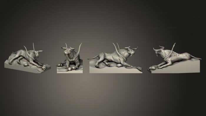 Статуэтки животных (Любимчик капитана, STKJ_2689) 3D модель для ЧПУ станка
