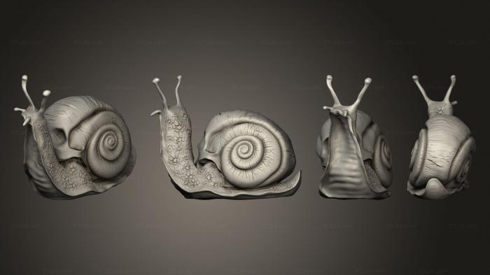 Animal figurines (Caracol, STKJ_2690) 3D models for cnc