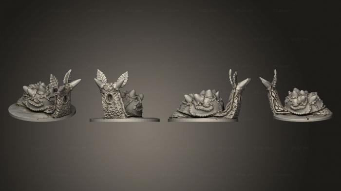Статуэтки животных (Плотоядная Древесная Улитка 01, STKJ_2691) 3D модель для ЧПУ станка
