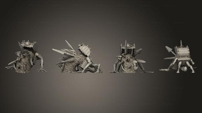 Animal figurines (Chest Mimic Vomit Attack Large, STKJ_2704) 3D models for cnc