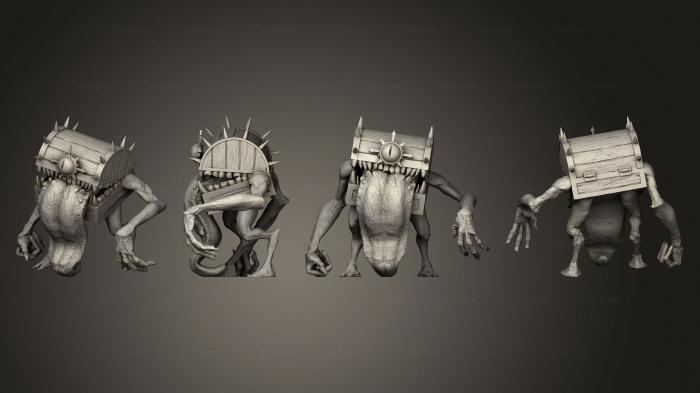 Animal figurines (Chest Mimic, STKJ_2705) 3D models for cnc