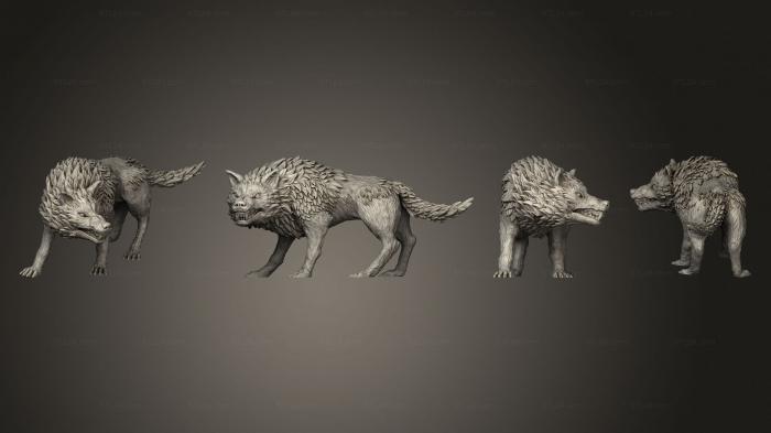 Animal figurines (Closed Mouth, STKJ_2713) 3D models for cnc