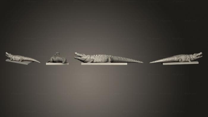 Статуэтки животных (Крокодил Закончен, STKJ_2738) 3D модель для ЧПУ станка