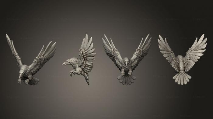 Animal figurines (Crows, STKJ_2747) 3D models for cnc