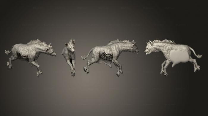 Статуэтки животных (Культ Голодающей Мертвой гиены 2, STKJ_2749) 3D модель для ЧПУ станка