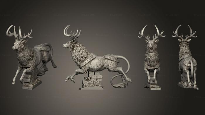 Animal figurines (Deer 05, STKJ_2757) 3D models for cnc