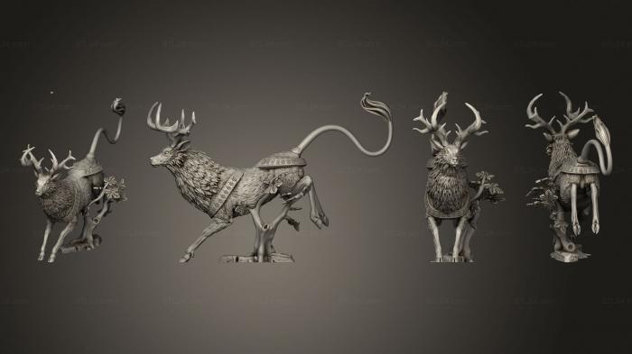 Animal figurines (Deer 06, STKJ_2758) 3D models for cnc